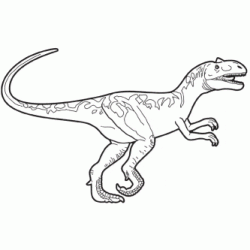 Dibujo para colorear Alosaurio