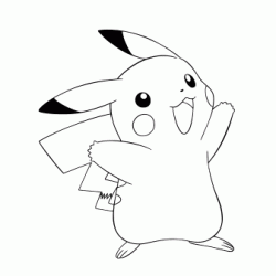 Dibujo para colorear Pikachu