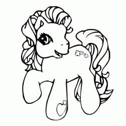 Dibujo para colorear Mi pequeño Pony