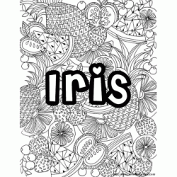 Dibujo para colorear Dibujo para colorear Nombre Fruta - Iris
