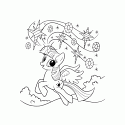 Dibujo para colorear Sparkle - Mi pequeño pony