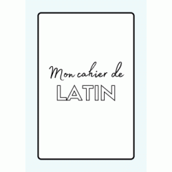Dibujo para colorear Portada del cuaderno latino