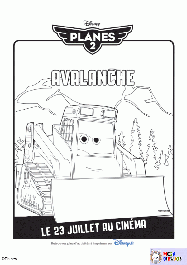 Dibujo para colorear Avalanche