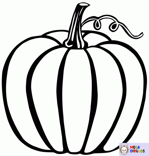 Dibujo para colorear Calabaza