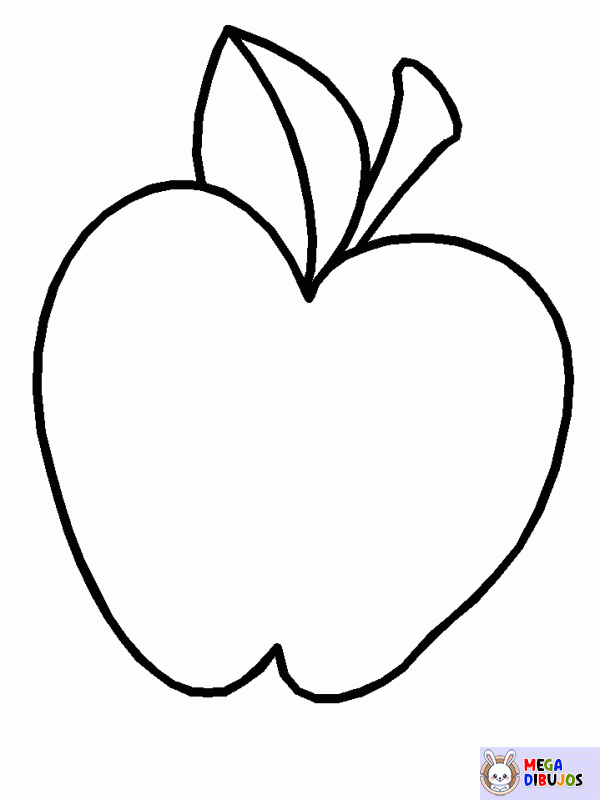 Dibujo para colorear Manzana reineta y manzana dama