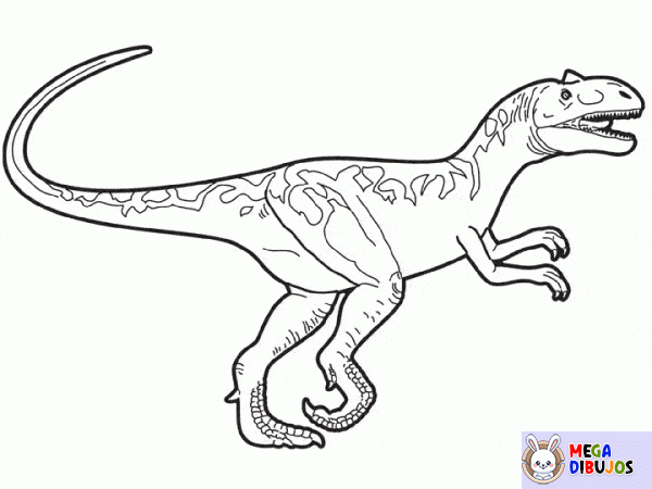 Dibujo para colorear Alosaurio