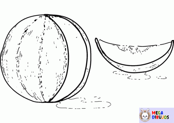 Dibujo para colorear Melón