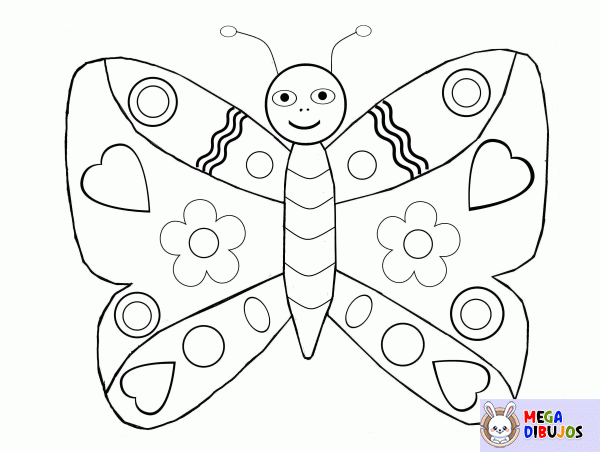 Dibujo para colorear Mariposas