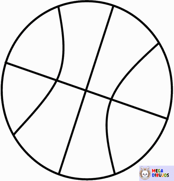 Dibujo para colorear Balón de basket