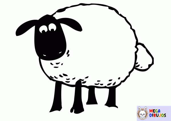 Dibujo para colorear Shaun the sheep