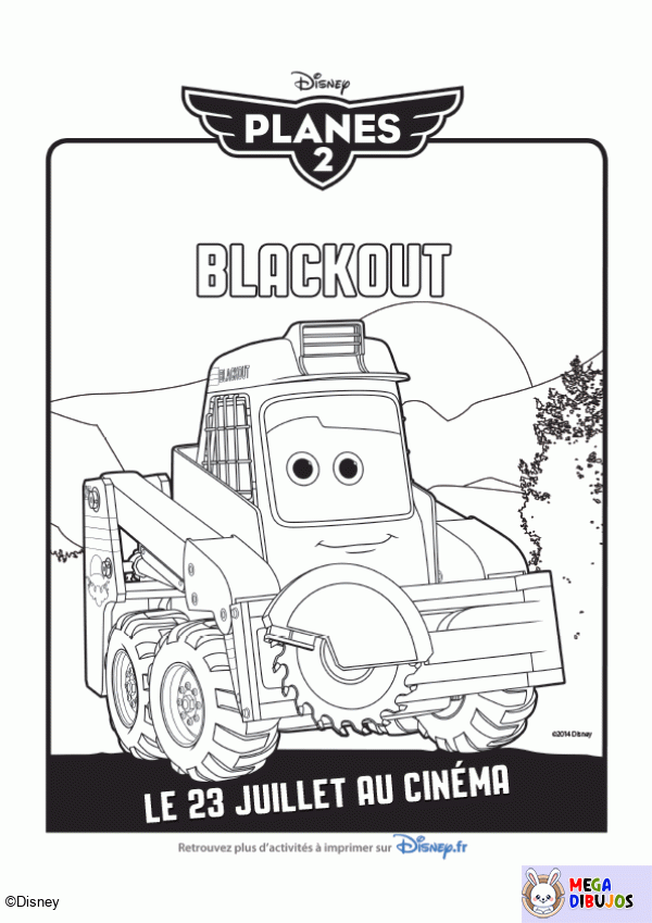 Dibujo para colorear Blackout