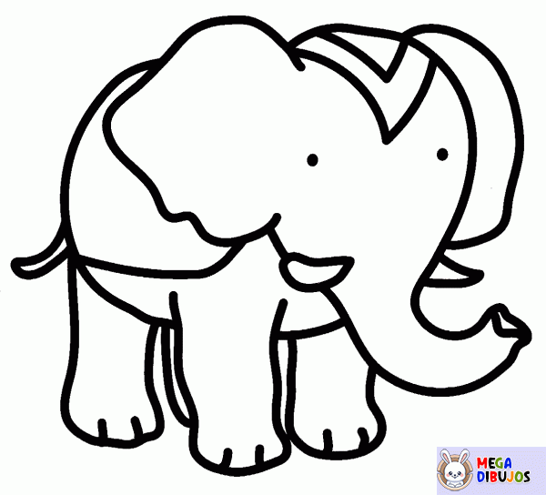 Dibujo para colorear Elefante