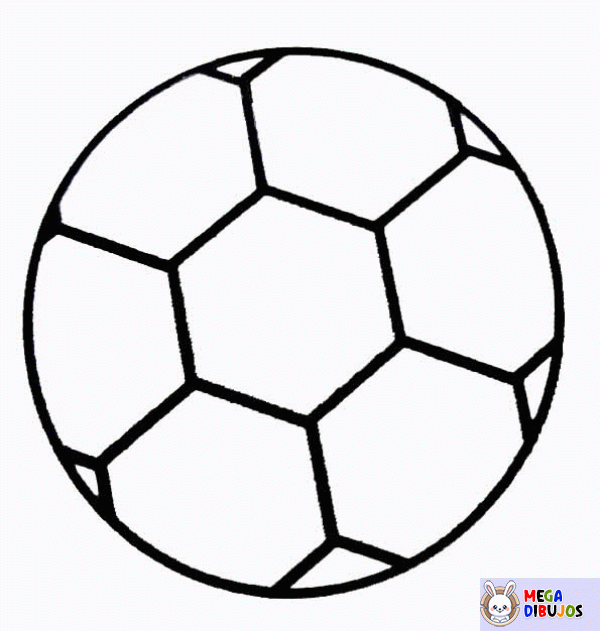 Dibujo para colorear Balón de fútbol