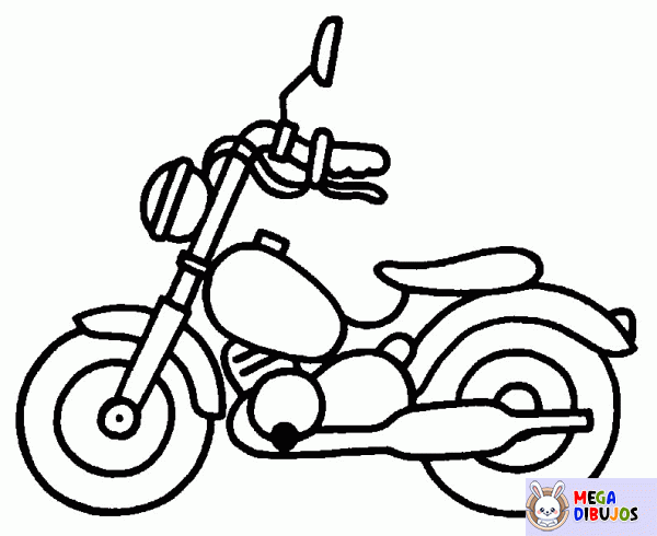 Dibujo para colorear Moto