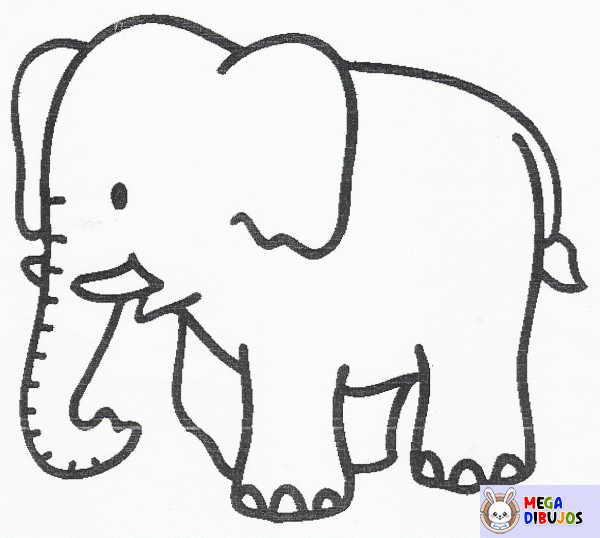 Dibujo para colorear Elefante