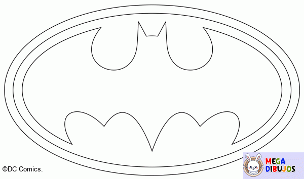 Dibujo para colorear Batman-logo