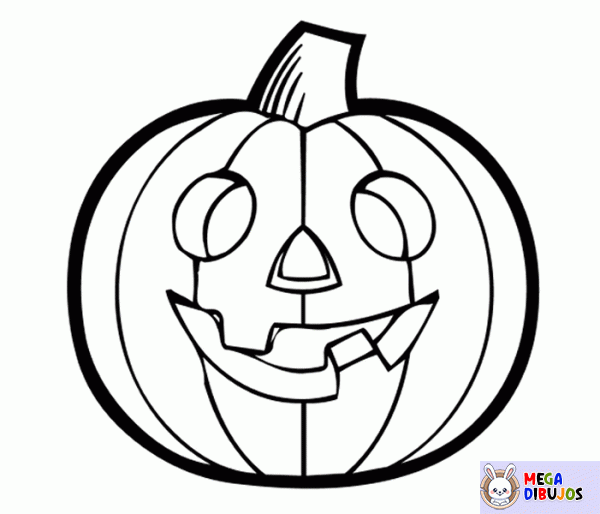 Dibujo para colorear Calabaza De Víspera De Todos Los Santos