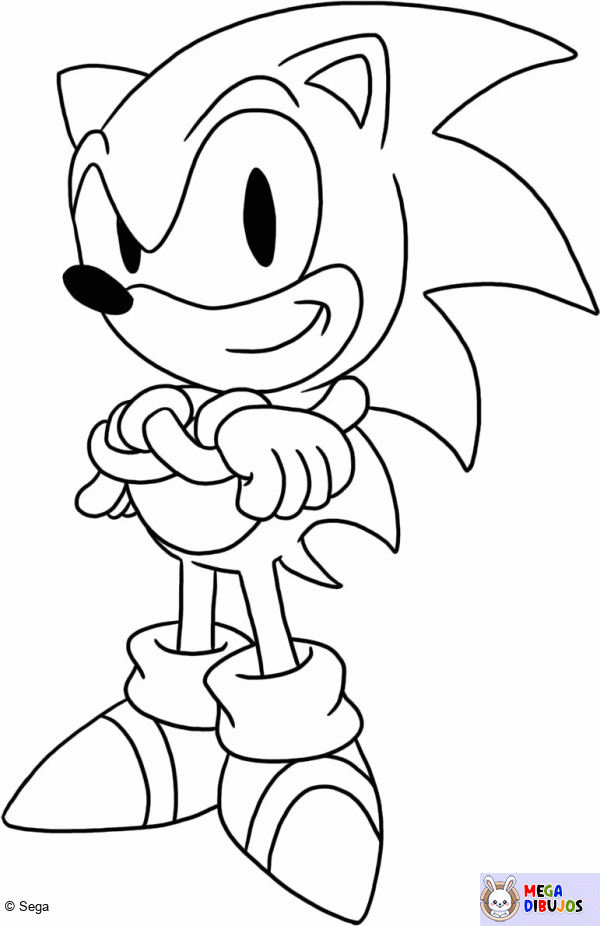 Dibujo para colorear Sonic