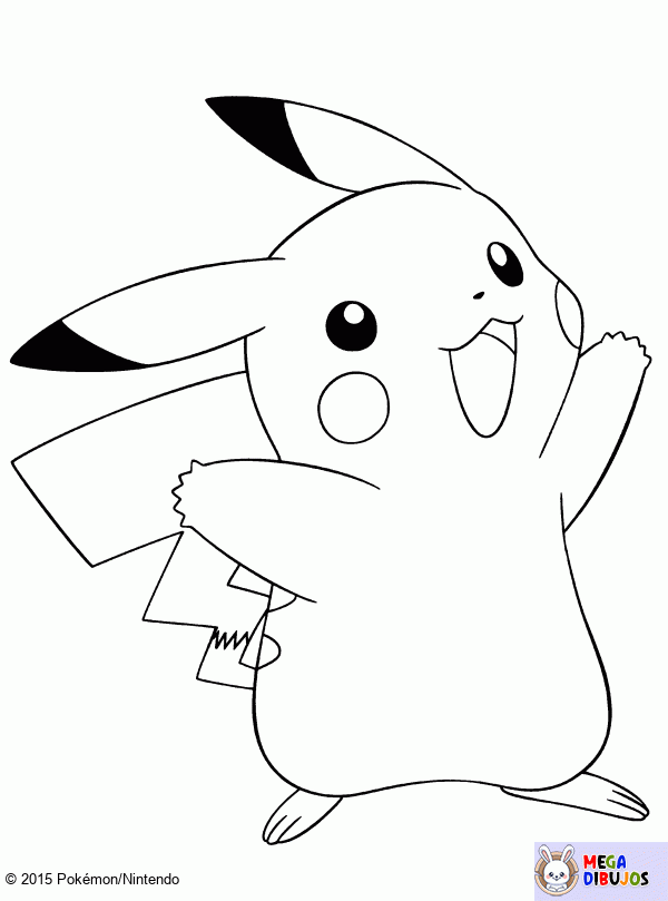 Dibujo para colorear Pikachu