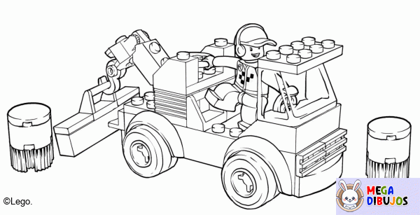 Dibujo para colorear Camion lego