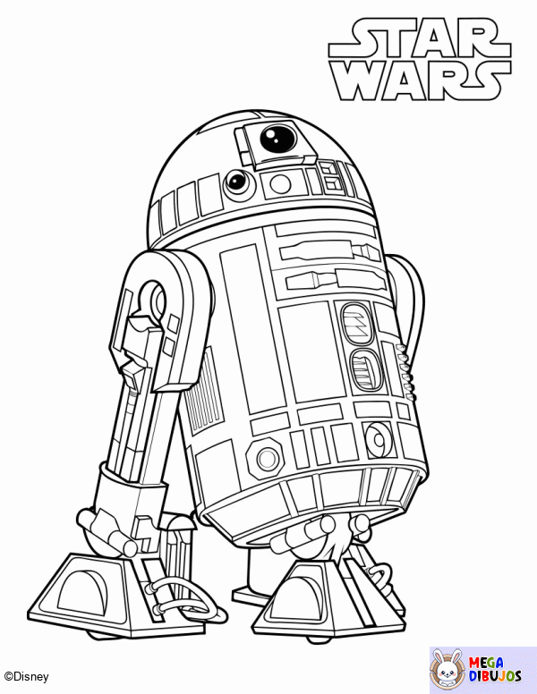 Dibujo para colorear R2-D2