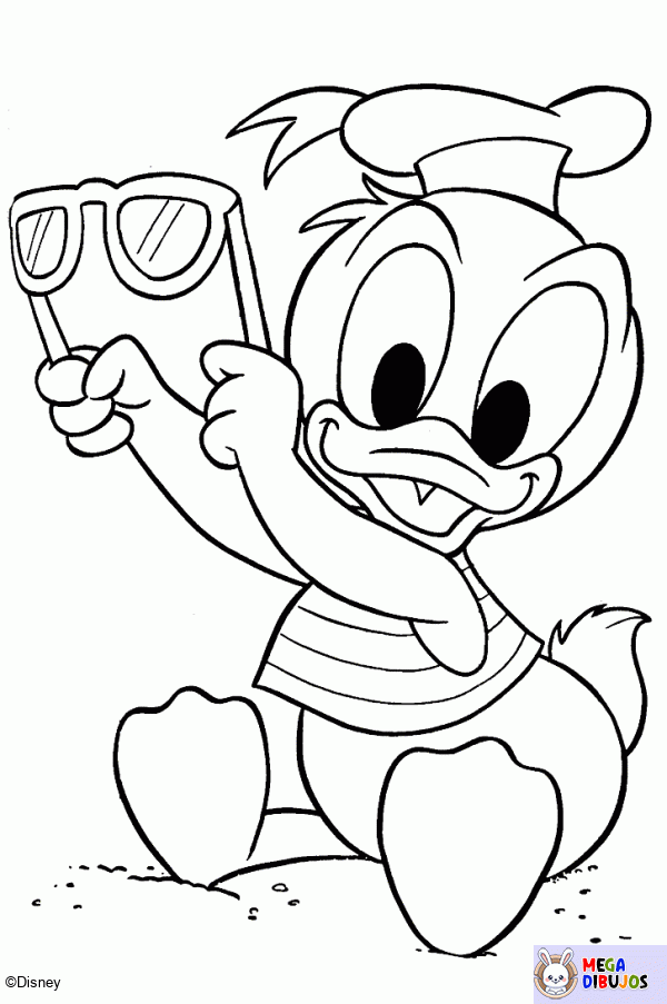 Dibujo para colorear Bebe donald