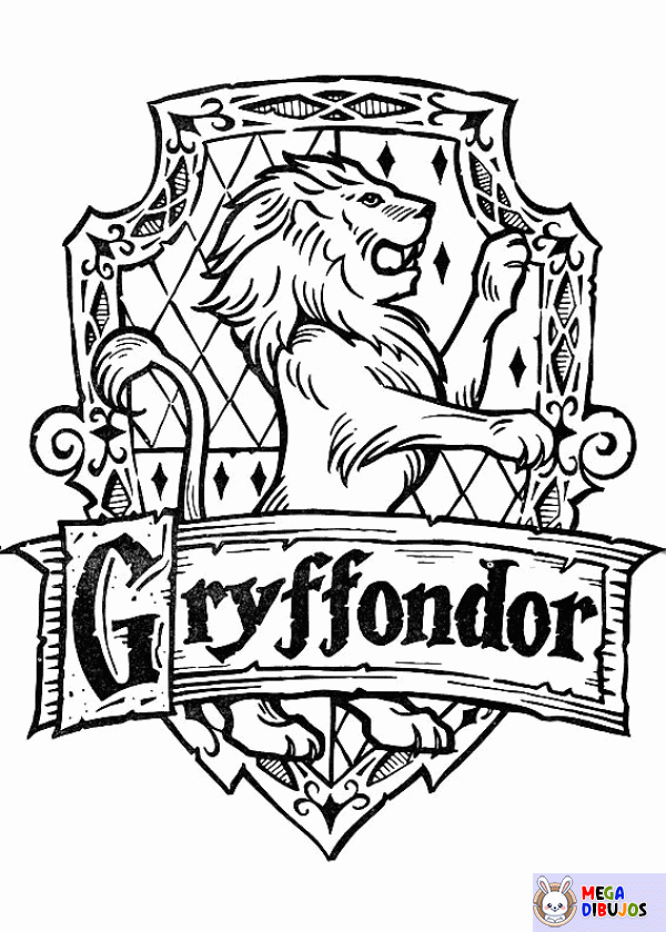 Dibujo para colorear Gryffindor