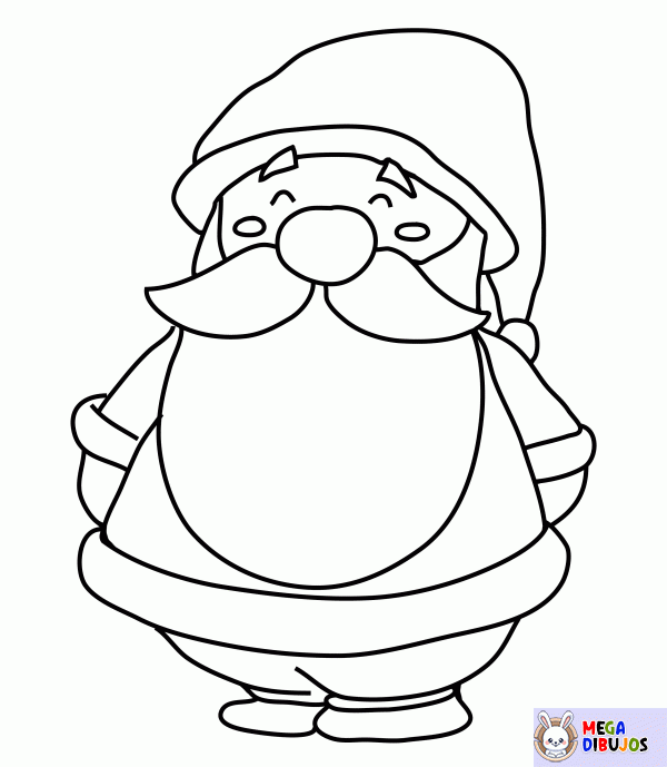 Dibujo para colorear Pequeño papá noel