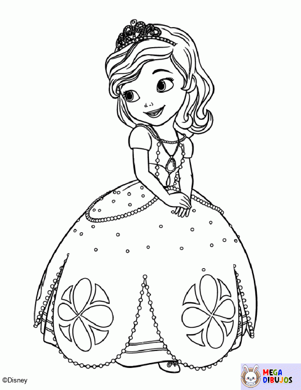 Dibujo para colorear Princesa sofia