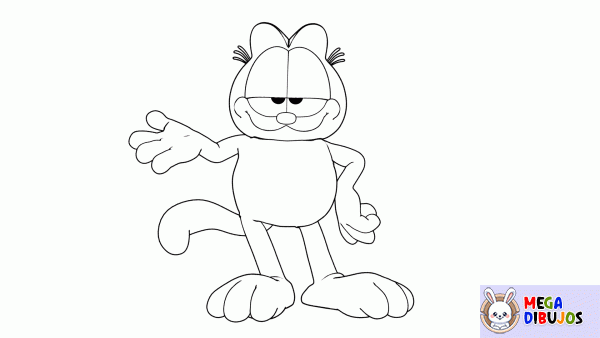 Dibujo para colorear Garfield