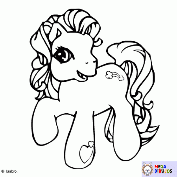 Dibujo para colorear Mi pequeño Pony