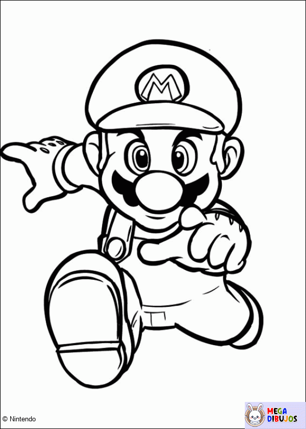 Dibujo para colorear Mario