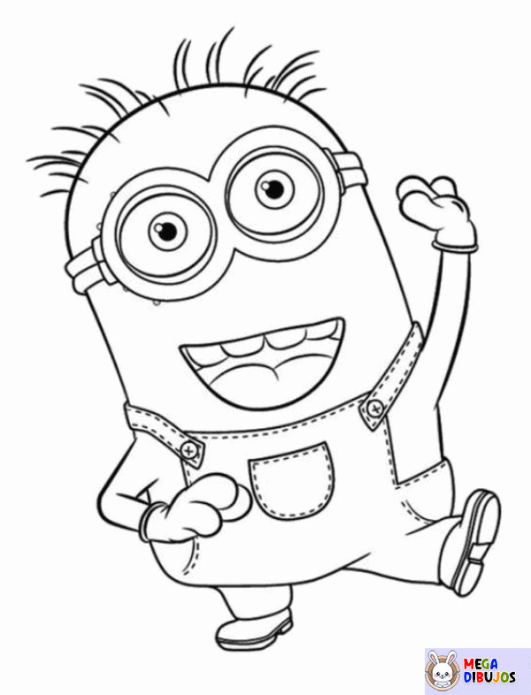 Dibujo para colorear Minion lindo