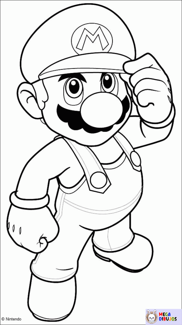 Dibujo para colorear Mario