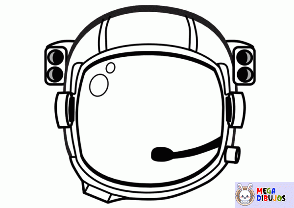 Dibujo para colorear Casco de astronauta