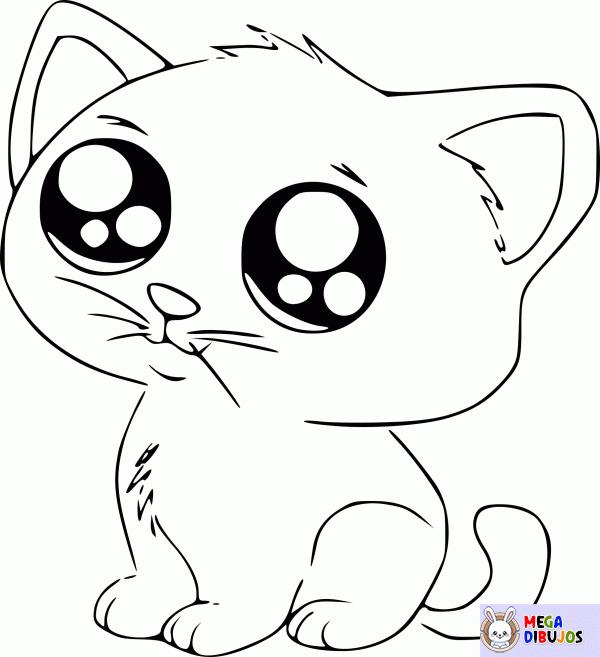 Dibujo para colorear Gatito