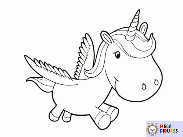 Dibujo para colorear Unicornio