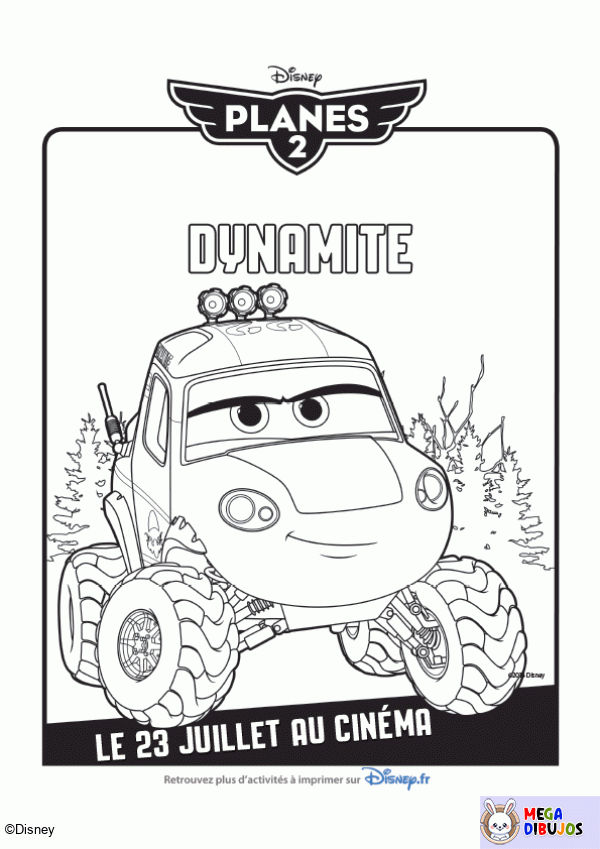 Dibujo para colorear Dynamite