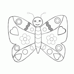 Dibujo para colorear Mariposas