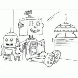 Dibujo para colorear Robot de juguete