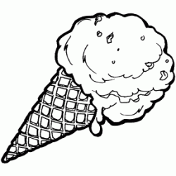 Dibujo para colorear Cucurucho de helado