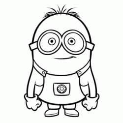 Dibujo para colorear Lindo minion