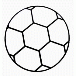 Dibujo para colorear Balón de fútbol