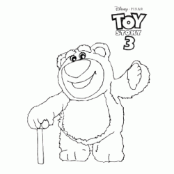 Dibujo para colorear Lotso, el oso travieso