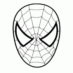 Dibujo para colorear Máscara de Spiderman