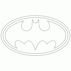 Dibujo para colorear Batman-logo