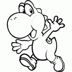 Dibujo para colorear Yoshi