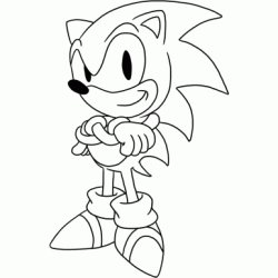 Dibujo para colorear Sonic