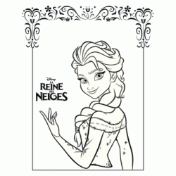 Dibujo para colorear Elsa de Arendelle