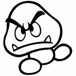 Dibujo para colorear Goomba